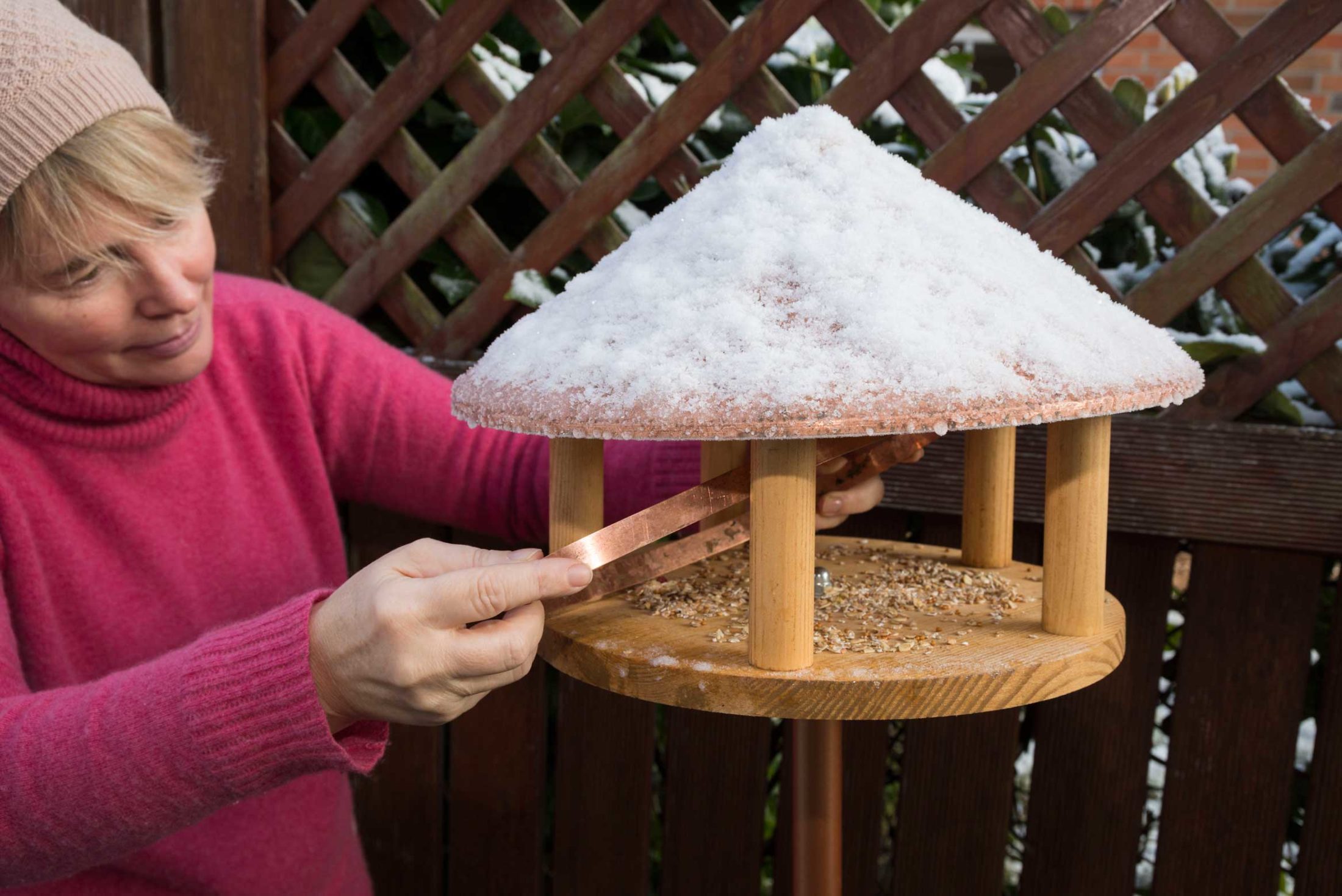 Sauberes Futterhaus für meine Vögel