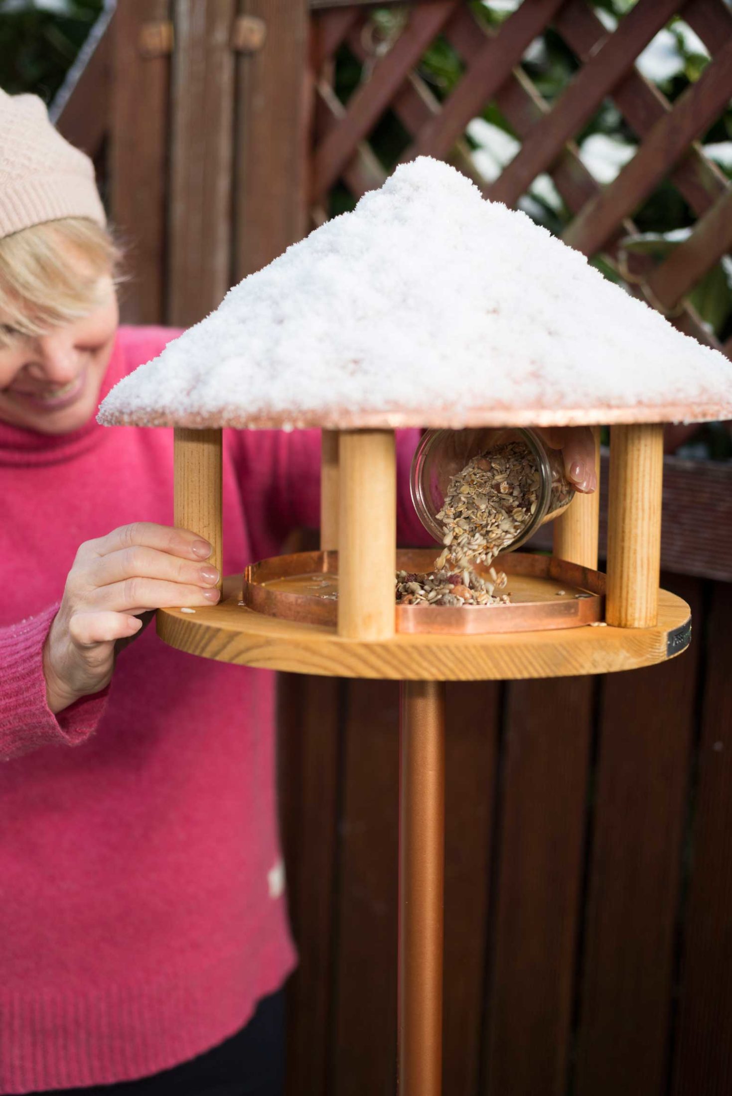 Sauberes Futterhaus für meine Vögel